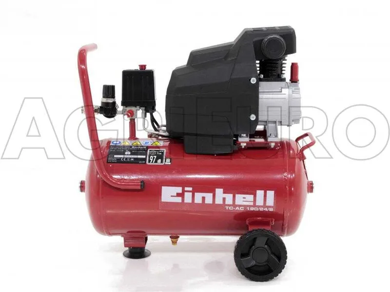 Einhell TC-AC 190/24/8 - Compresseur d'air électrique sur chariot - Moteur 2 CV - 24 L