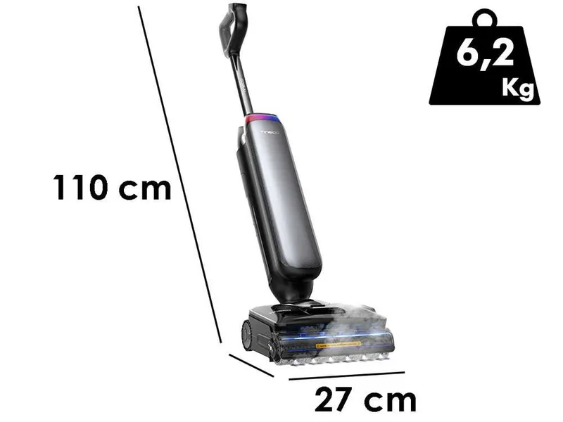 Tineco Floor One S9 Artist Steam Pro - Autolaveuse vapeur 3-en-1 : lave, aspire et nettoie à la vapeur