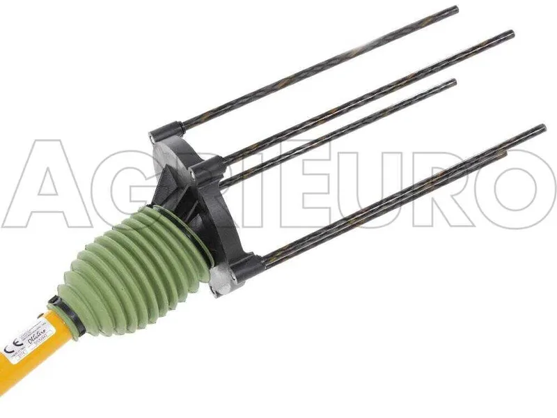 Peigne vibreur électrique à batterie Oliviero Light 2.0 avec perche fixe en aluminium de 180 cm