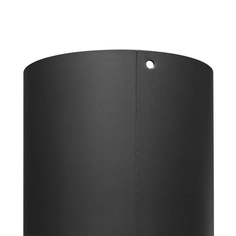Raik Basic élément de longueur 150mm noir L: 1000mm avec modérateur de tirage, porte, conduit de fumée pour tuyau de fumée / conduit de fumée