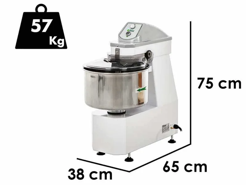 Fimar 18 SB - Pétrin à spirale - Triphasé - Capacité de pâte 18 Kg