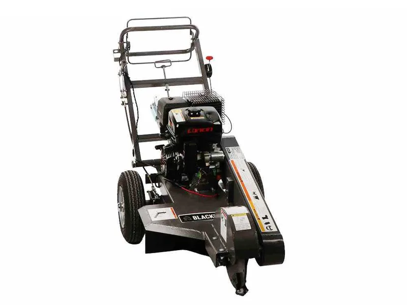 BlackStone SG 420 L ES PRO - Rogneuse de souches - Moteur Loncin de 420 cm3 - Disque de coupe avec 8 marteaux en carbure de tungstène