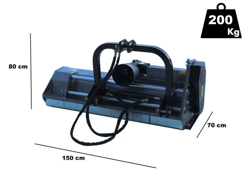 BlackStone BL 140 Hydro - Broyeur sur tracteur - Série légère - Déport hydraulique