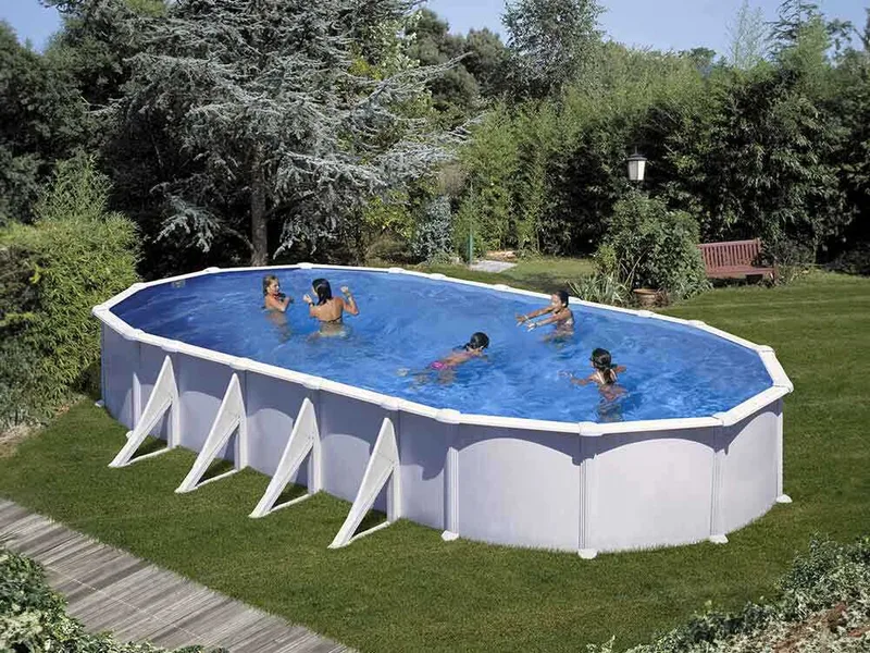 Gre Atlantis Ovale 915 x 470 x 132 cm - Piscine hors-sol en acier