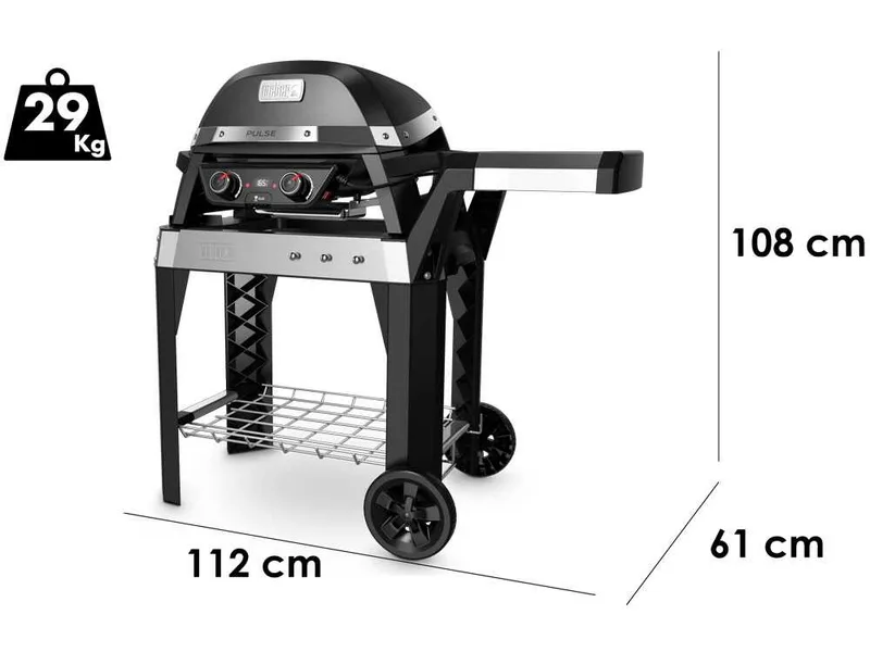 Weber Pulse 2000 - Barbecue électrique avec chariot