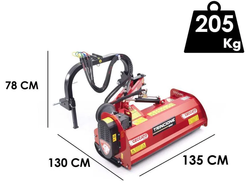 Ceccato trincione 290 argini 1200 - Broyeur d'accotement latéral pour tracteur - À couteaux - Série légère