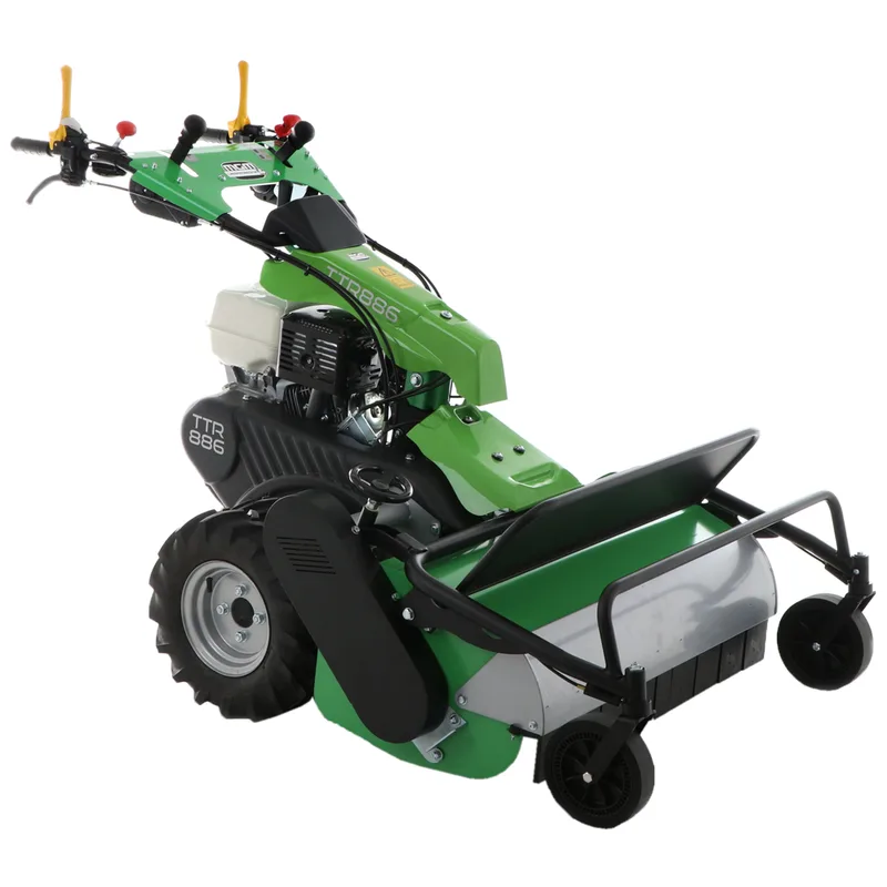 Lampacrescia MGM TTR886 - Tondeuse débroussailleuse à couteaux - Roues jumelées - Honda GX390 Pentes fortes