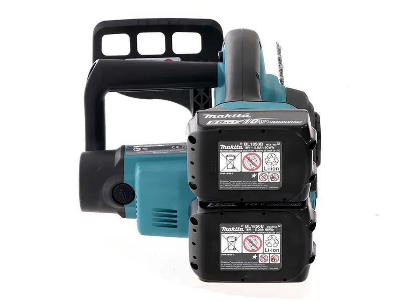 Makita DUC252 - Tronçonneuse à batterie - 2 x 18 V 5 Ah - Guide 25 cm