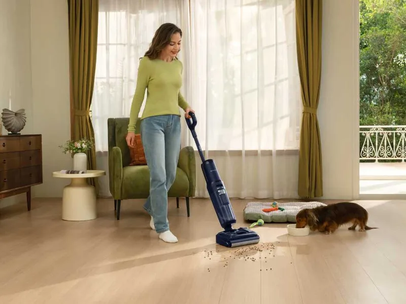 Tineco Floor One S7 Stretch - Autolaveuse à batterie intelligente - 3 en 1 : lave, sèche et aspire