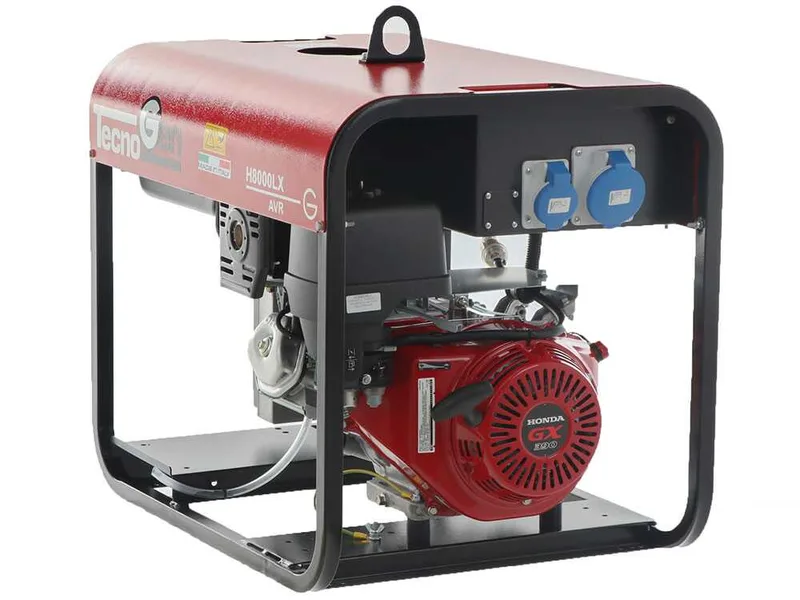 TecnoGen H8000LX - Groupe électrogène 5.8 kW monophasé à essence - Continu 5.2 kW Monophasé