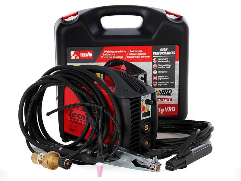 Telwin Tecnica TIG 190 DC - Poste à souder inverter (TIG LIFT, MMA) + Mallette, courant continu (DC)