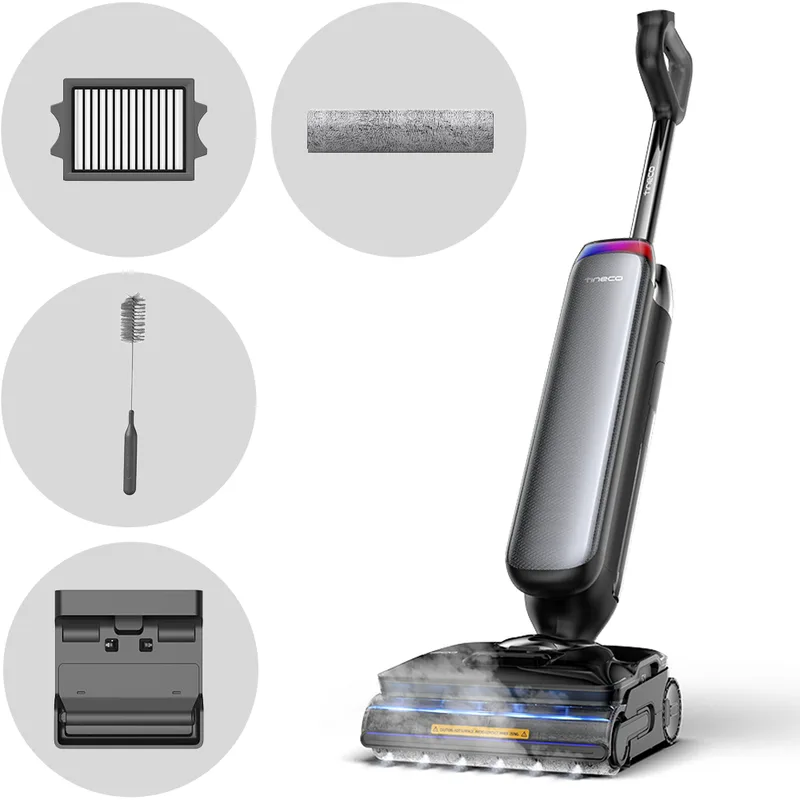 Tineco Floor One S9 Artist Steam Pro - Autolaveuse vapeur 3-en-1 : lave, aspire et nettoie à la vapeur