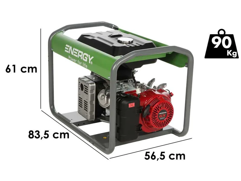Groupe électrogène monophasé 6 kw - Energy EY-7MB AVR - Moteur Honda
