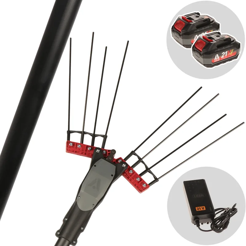 Lisam Imola GP - Peigne vibreur électrique à batterie 2x 21 V 5 Ah - Perche fixe de 220 cm