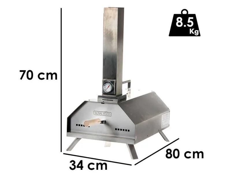 Royal Food CHIPSY 11 - Four à pizza à pellet - Capacité de cuisson : 1 pizza
