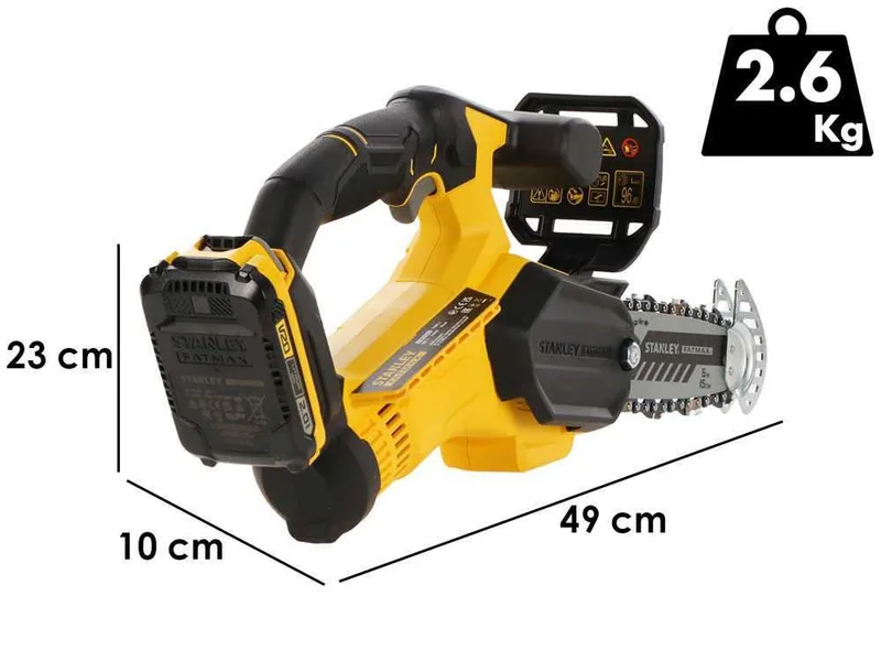 Stanley Fatmax SFMCPS415 - Tronçonneuse de taille à batterie - 20 V 2 Ah - Lame 15 cm