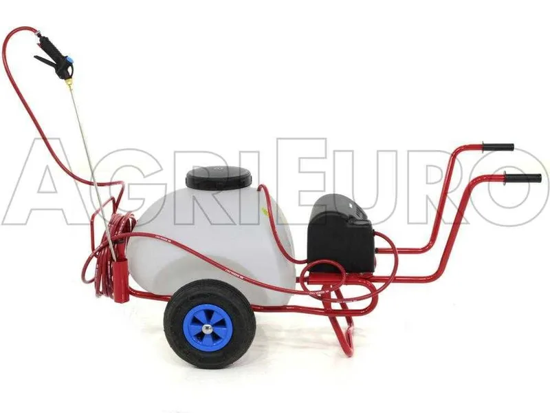 Pulvérisateur à batterie 12 V de 70 l - Pompe de pulvérisateur électrique sur chariot