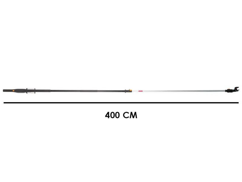 Fiskars eTree Pruner bypass - Échenilloir à batterie - 240/400 cm - 24 V - 2 x 12 V 4 Ah - Diamètre de coupe 32 mm