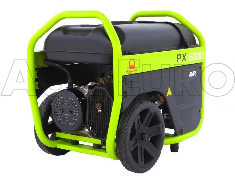 Pramac PX 5000 - Groupe électrogène 3.8 KW monophasé à essence - sur chariot