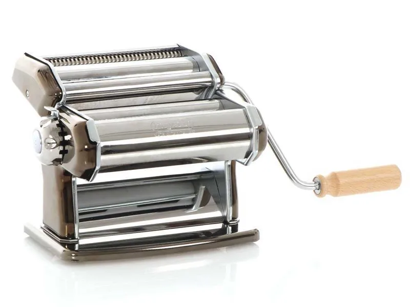 Imperia iPasta T.6,5/12 mm Ruvida Nero - Laminoir - Machine à pâtes manuelle en INOX