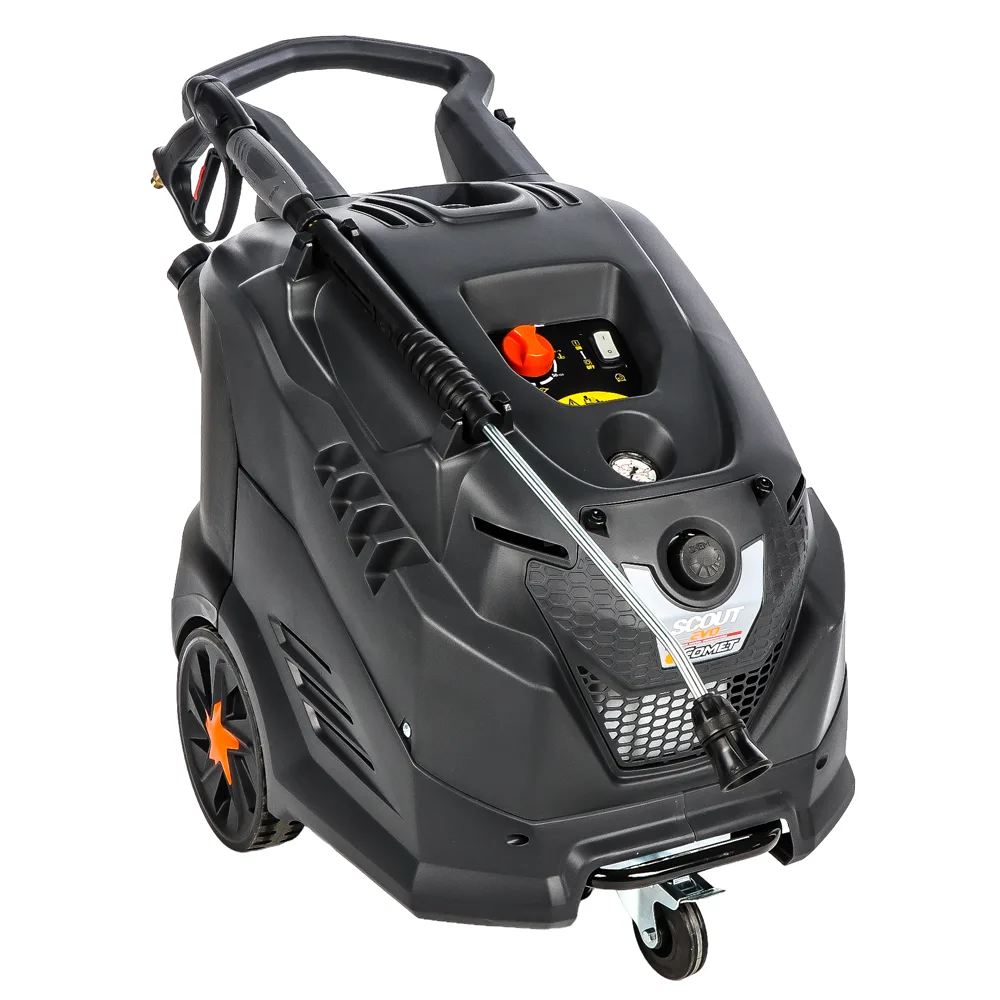 Comet New Scout Evo 160 Extra - Nettoyeur haute pression à eau chaude professionnel - 160 bar max - 600 l/h
