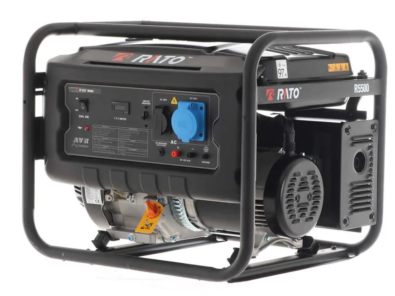 Rato R5500 AVR - Groupe électrogène à essence avec AVR 5,5 Kw - Continue 5 kW Monophasé