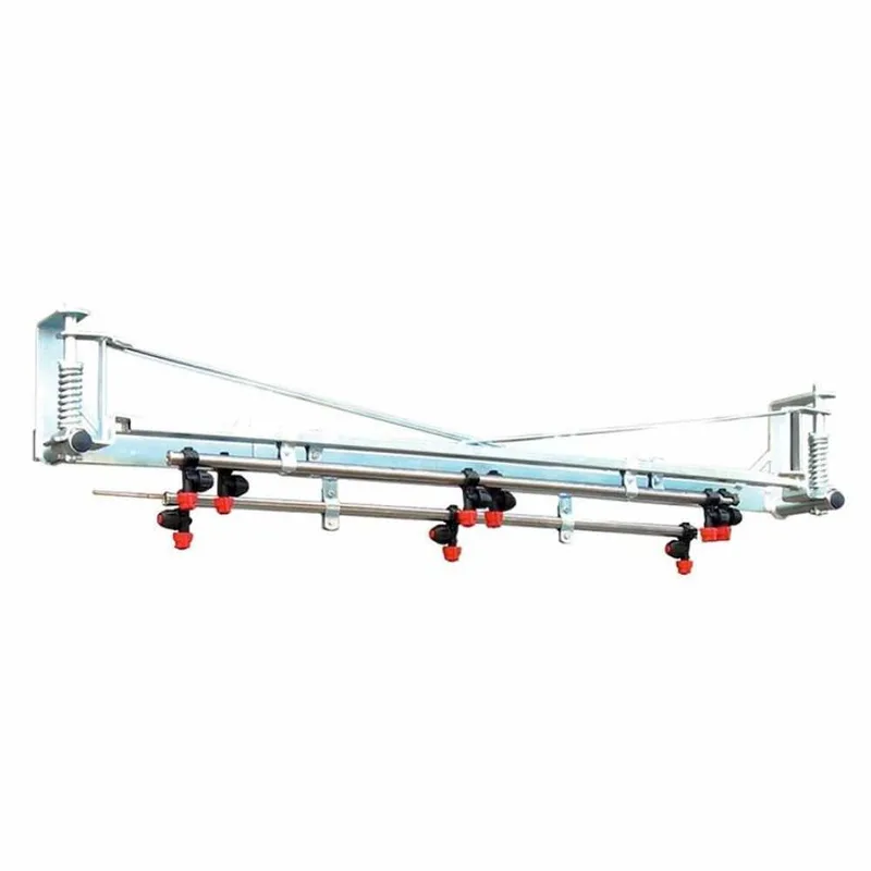 Rampe de désherbage mécanique galvanisée 4,5 m avec 9 jets, anti-goutte à membrane