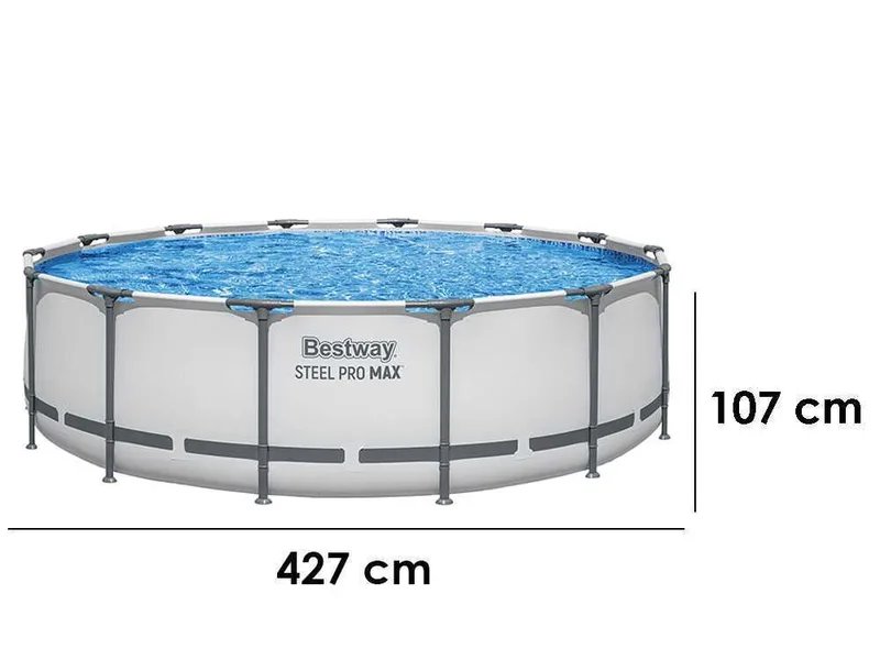 Bestway Steel Pro max 56595 - Ø427x84 cm - Piscine ronde
