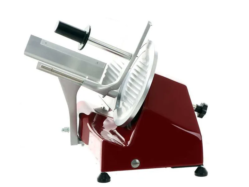 Trancheuse FAC S220 Rouge - Corps en alliage d'aluminium - Affûteur inclus - Lame de 220 mm - Moteur électrique 185W