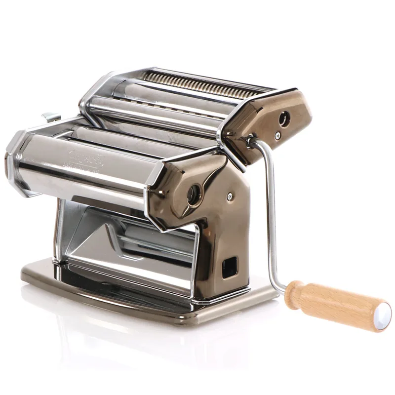 Imperia iPasta T.6,5/12 mm Ruvida Nero - Laminoir - Machine à pâtes manuelle en INOX