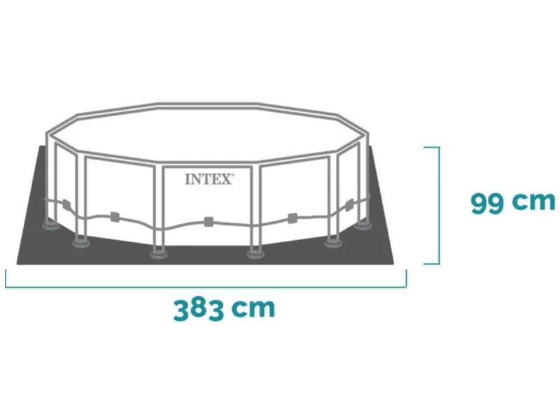 Intex Prisma Frame 26716NP - Ø366x99 cm - Piscine Ronde + Épurateur à cartouche + Échelle