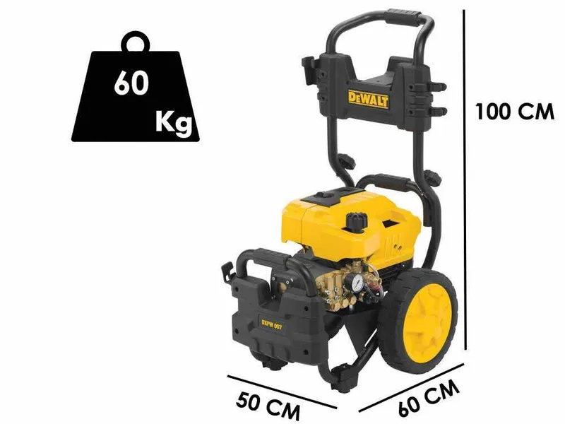 DeWalt DXPW 007E - Nettoyeur haute pression triphasé professionnel - 230 bars max - 840 l/h