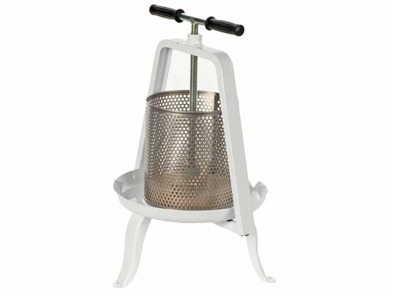 Enotecnica Pillan – Pressoir à vis pour fruits et légumes 9 L – Cage en acier inoxydable