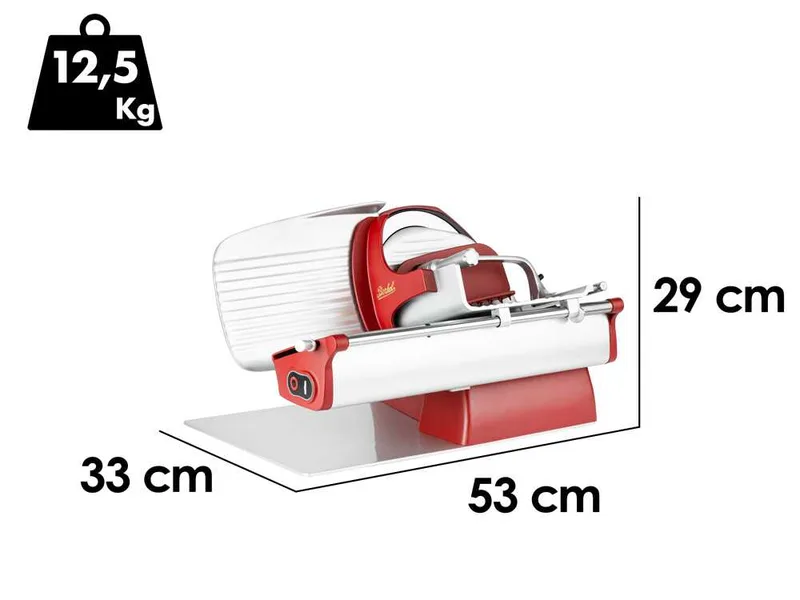 Berkel Home Line Plus 200 Rouge Opaque - Trancheuse avec lame 195 mm
