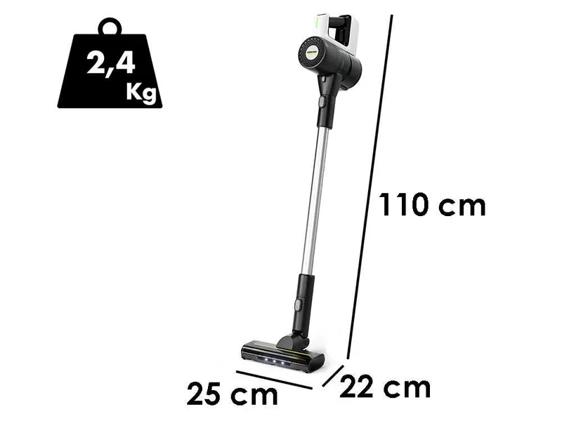 Karcher VCS 3 Nano Complete - Aspirateur balai électrique à batterie - 21,6 V - 2,5 Ah