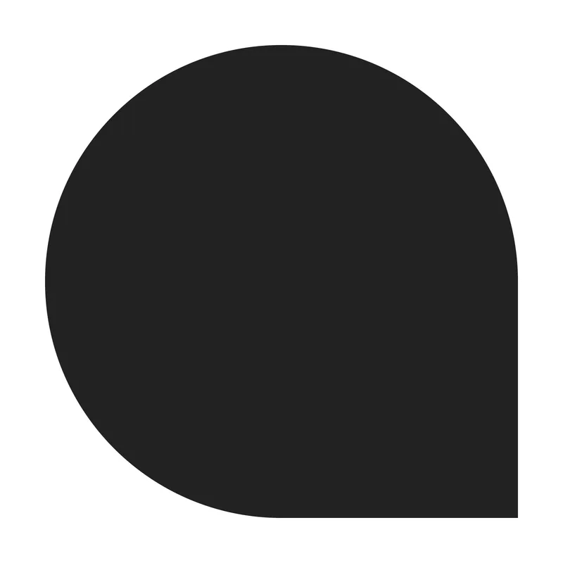 Plaque de sol Raik Goutte noire revêtue par poudre 1000 x 1000 mm