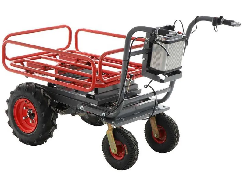 Brouette électrique à batterie GeoTech CAR 300T-T PLUS - Batterie de 40V et 6 Ah