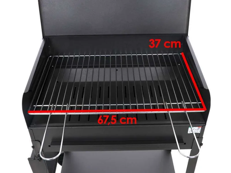 Mille Polifemo Large - Barbecue à charbon en fer artisanal - 67,5x37 cm