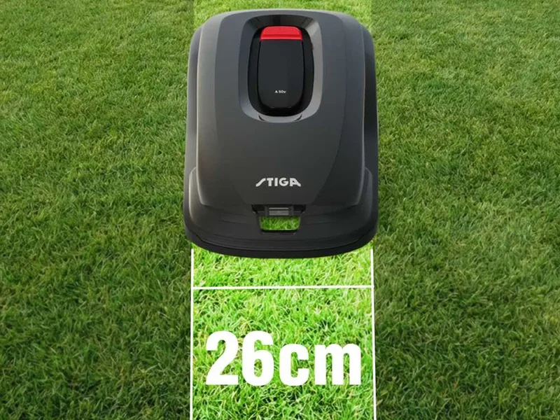 Stiga Vista A 100v - Robot tondeuse - Sans installation - Avec batterie E-Power 12 Ah