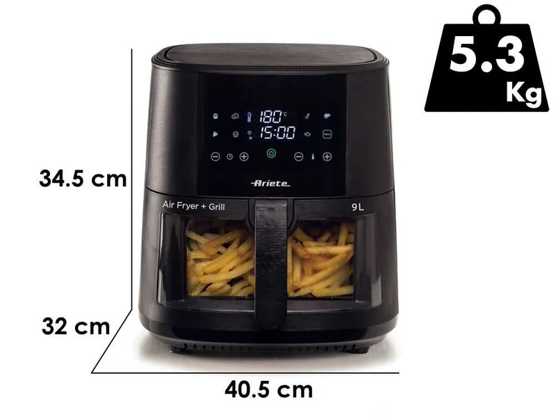 Ariete 4630 - Friteuse à air chaud 9L
