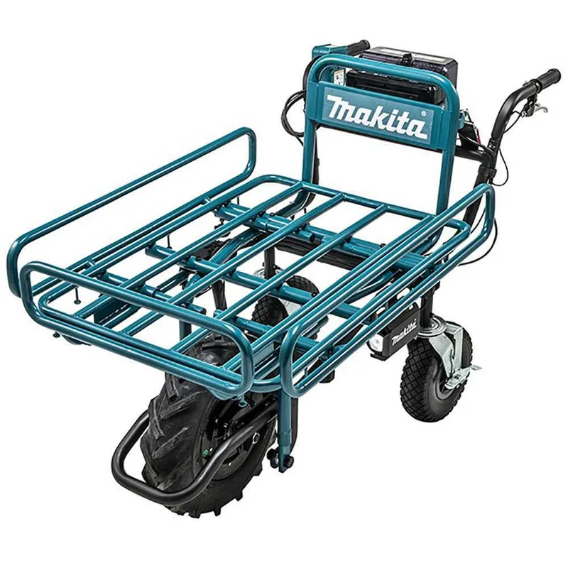 Brouette électrique à roues Makita DCU180 avec châssis tubulaire - sans batteries