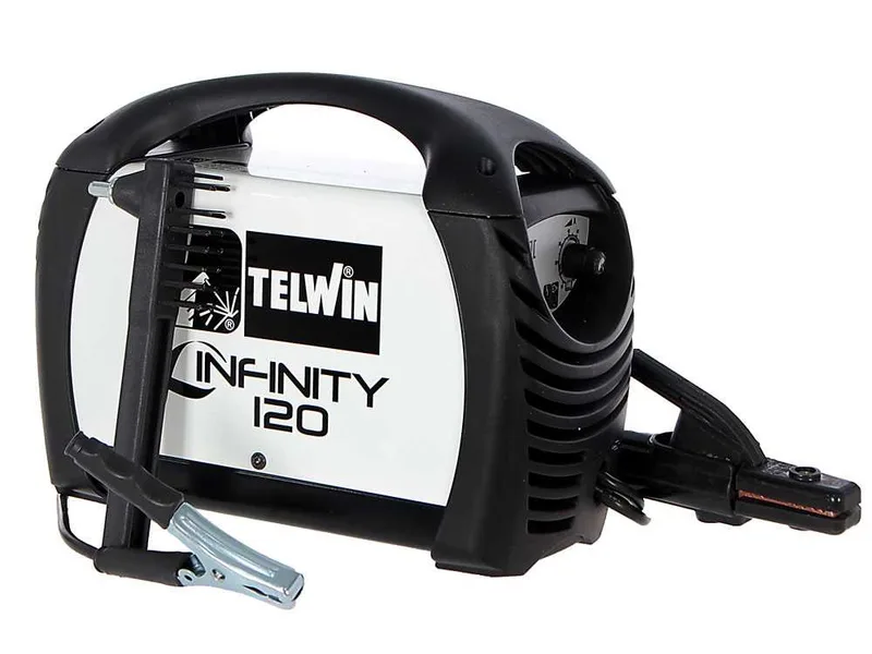 Poste à souder inverter à électrode en courant continu Telwin Infinity 120 - 80 A - avec Kit