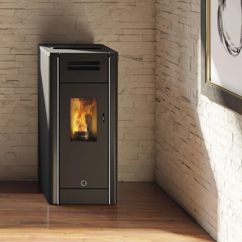 EK63 Metro 110+ Evo Poêle à granulés acier noir