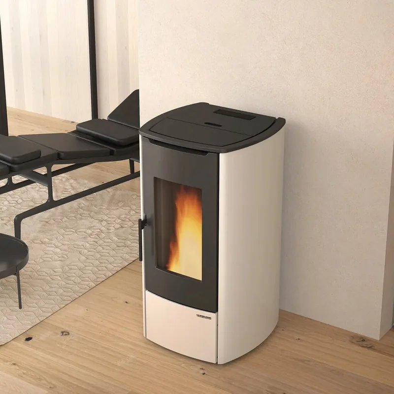 Extraflame Marina Idro 16. H11 poêle à granulés bouilleur acier ivoire
