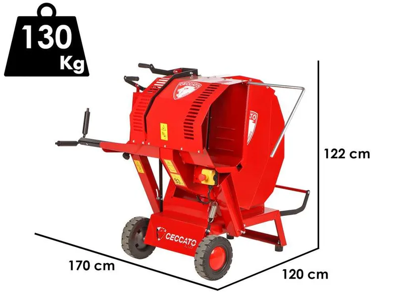 Ceccato Olindo SGT Honda GX200 - Scie à bûches thermique circulaire à chevalet