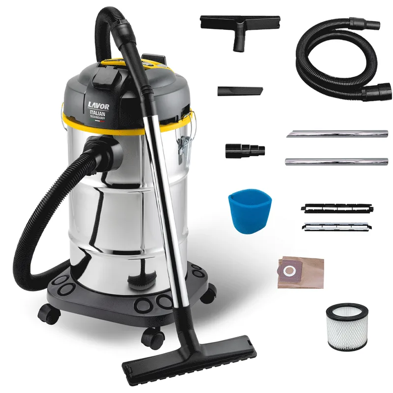 Lavor WTP 30 XE - Aspirateur eau et poussières - Cuve Inox 30 lt - 1600 W