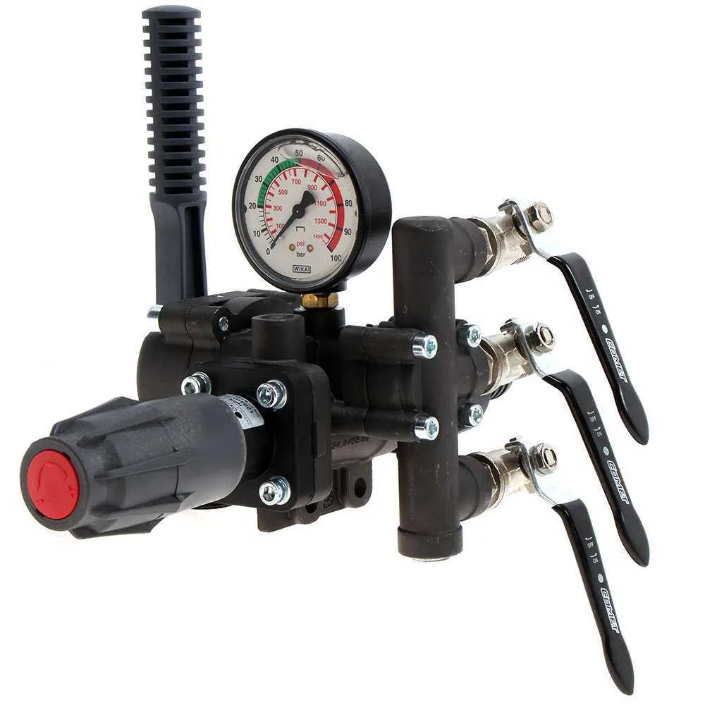 Groupe de commande Comet HPR 2 à 3 voies 150 l/min régulation haute pression, moyenne et basse pression