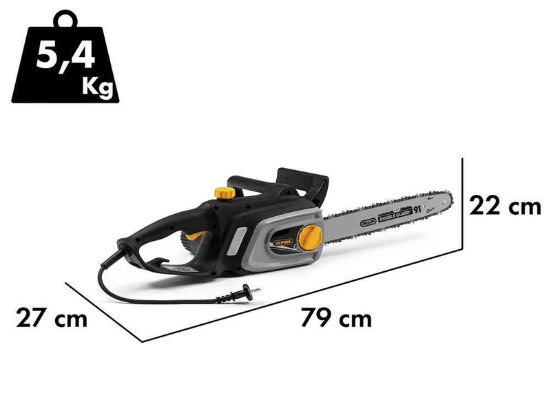 Alpina ACS 181 E - Tronçonneuse électrique 1800 W - Guide de 35 cm