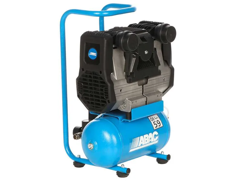 Abac start quiete OS10 - Compresseur d'air électrique monophasé insonorisé - Oil-less - Moteur 1 CV - 6 L