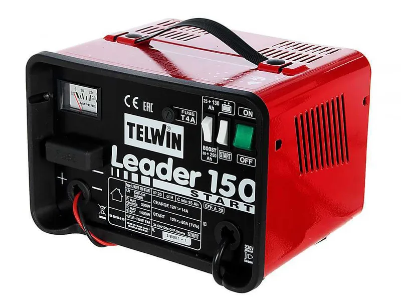 Telwin Leader 150 - Chargeur de voiture et démarreur - batteries humides/démarrage-arrêt d'une tension de 12V